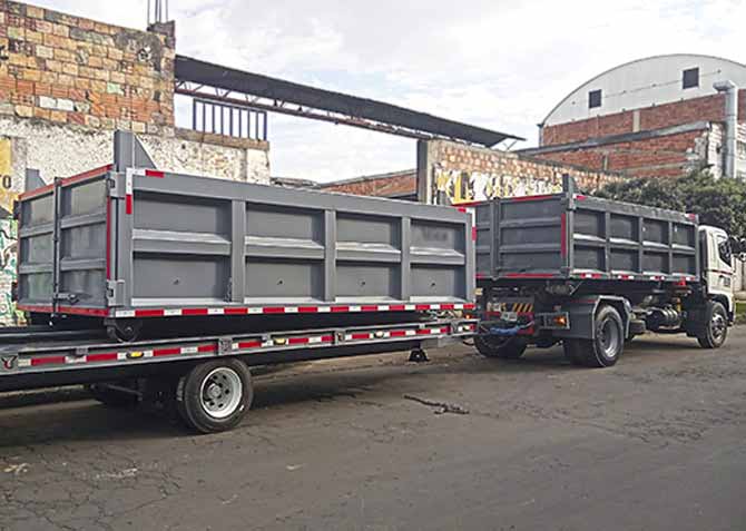 caja estacionaria residuos solidos 15 m3