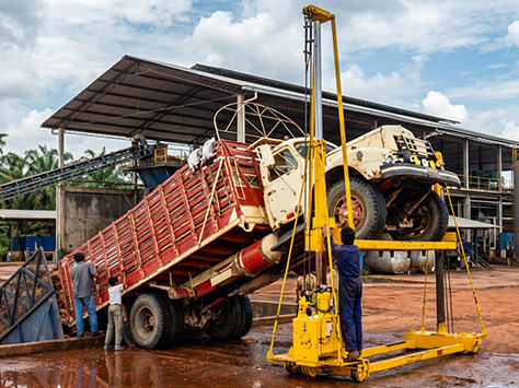 plataforma hidraulica para camiones