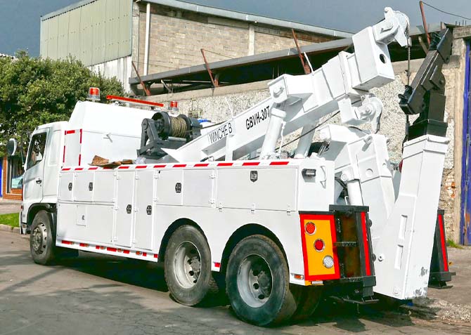 grua plataforma hidraulica para transporte de contenedores