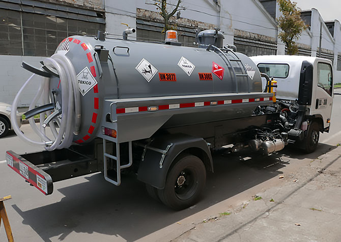 camion de succion por vacio